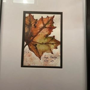 Framed original mixed media artwork